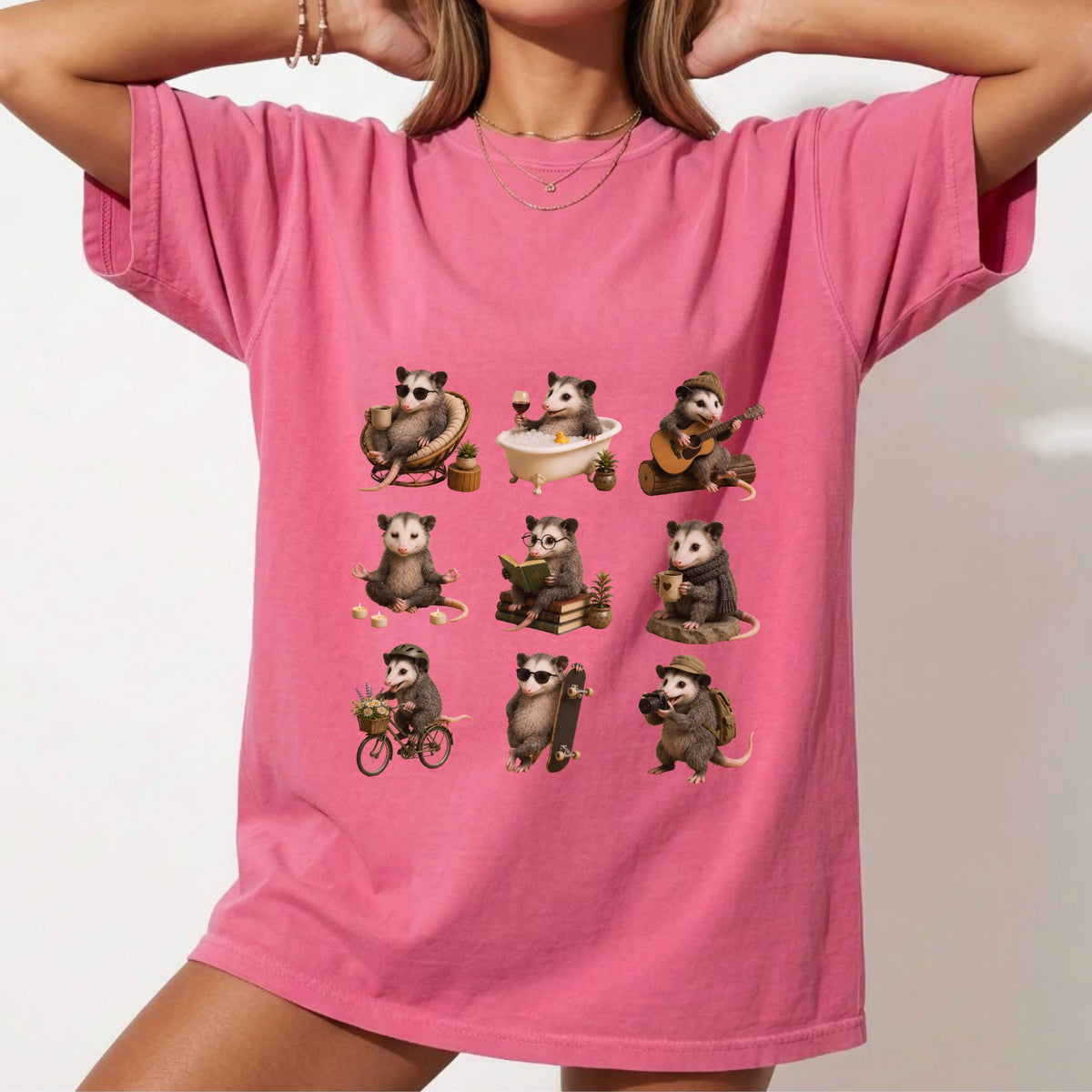 Cute Possum T-Shirt – Cozy Animal Lifestyle Graphic Tee #BB0011