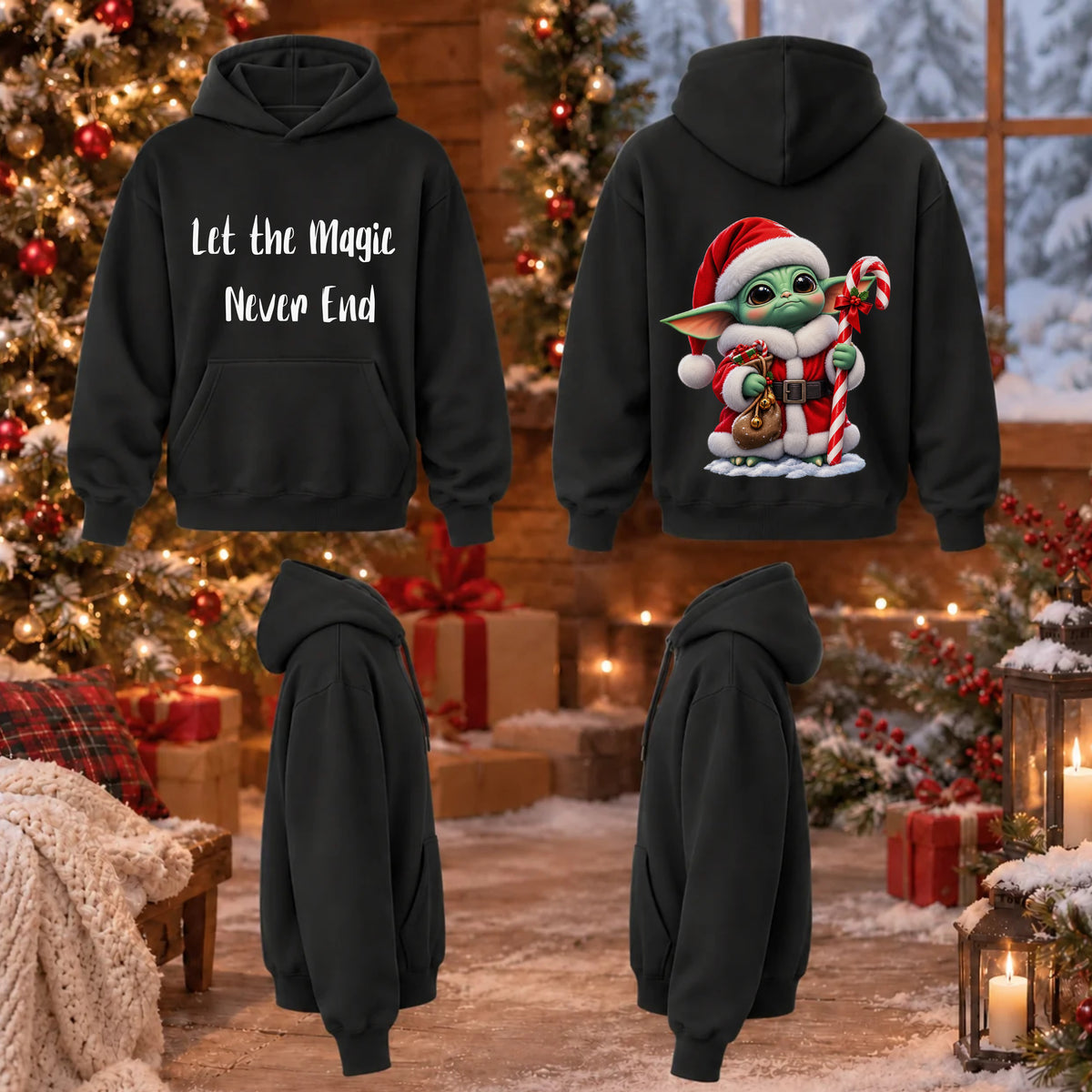 Let the Magic Never End – 3D Christmas Graphic Sweatshirt #BB0033