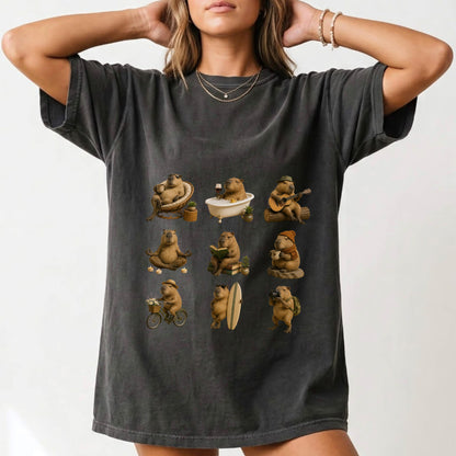 The Capybara Lifestyle Club – Funny Capybara Graphic Tee #BB0016
