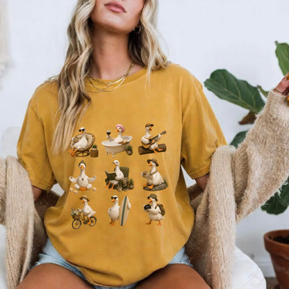 Cozy Goose T-Shirt – Cute Goose Lifestyle Graphic Tee #BB0010
