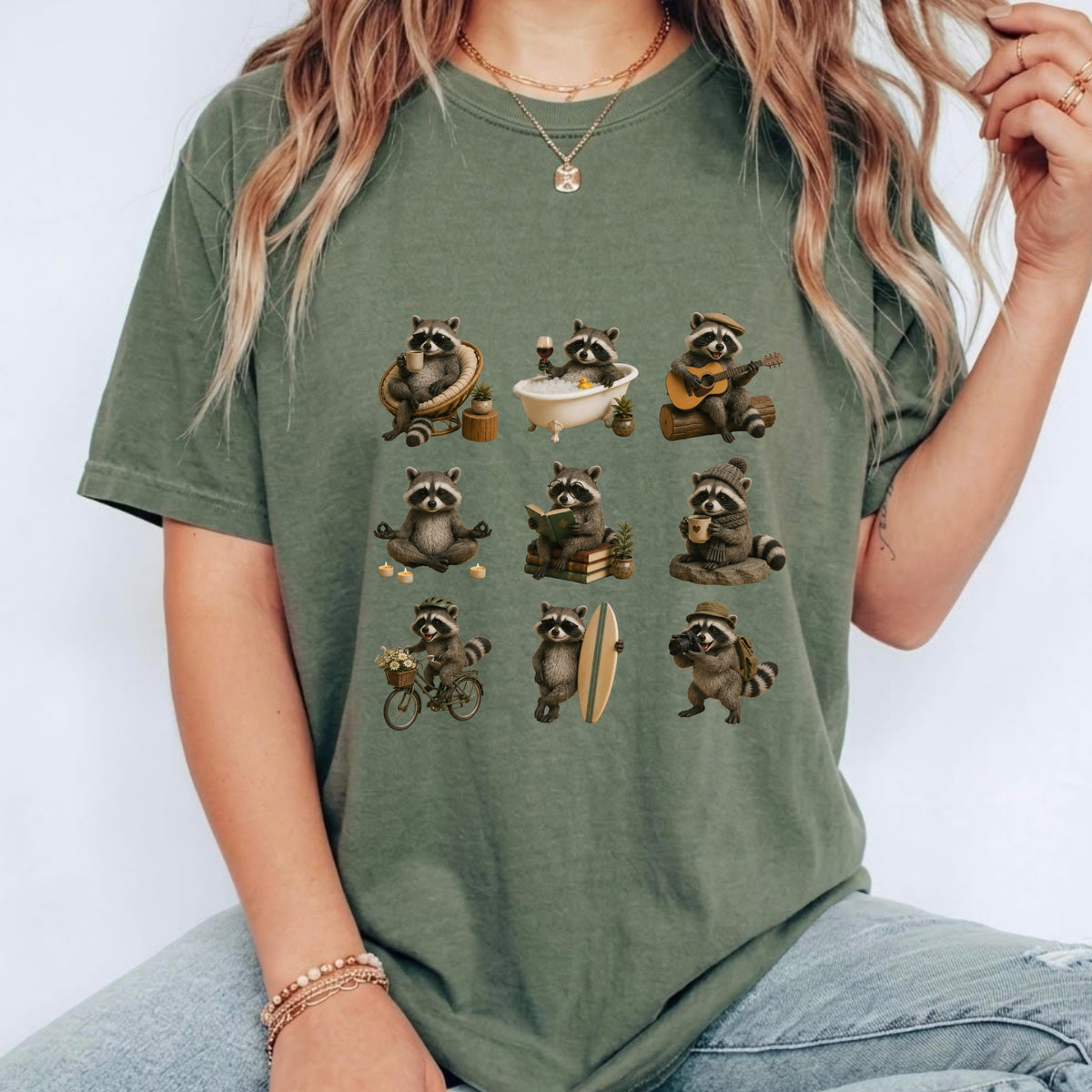 Cute Raccoon T-Shirt – Funny Raccoon Graphic Tee for Animal Lovers #BB0021