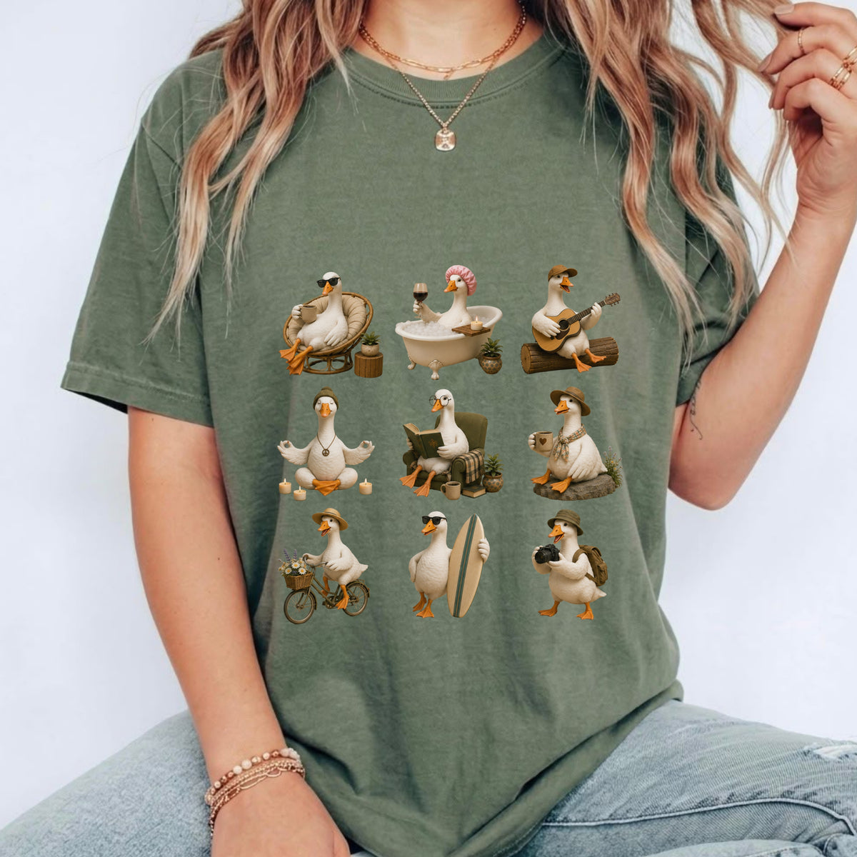 Cozy Goose T-Shirt – Cute Goose Lifestyle Graphic Tee #BB0010