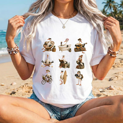 The Stork Lifestyle Club – Funny Aesthetic Bird Graphic Tee #BB0015