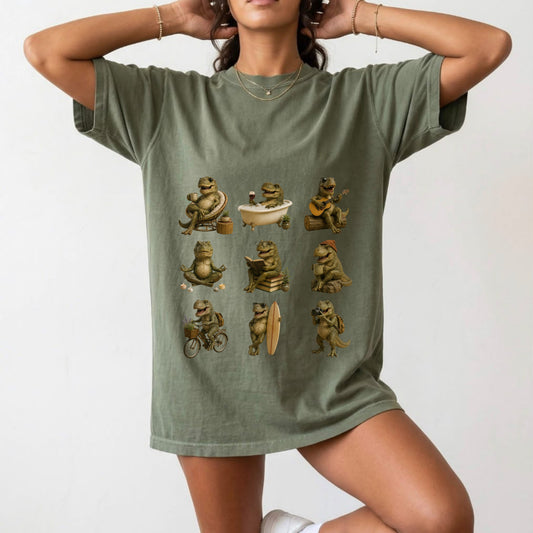 Funny Dinosaur T-Shirt – Cozy T-Rex Lifestyle Graphic Tee #BB0012