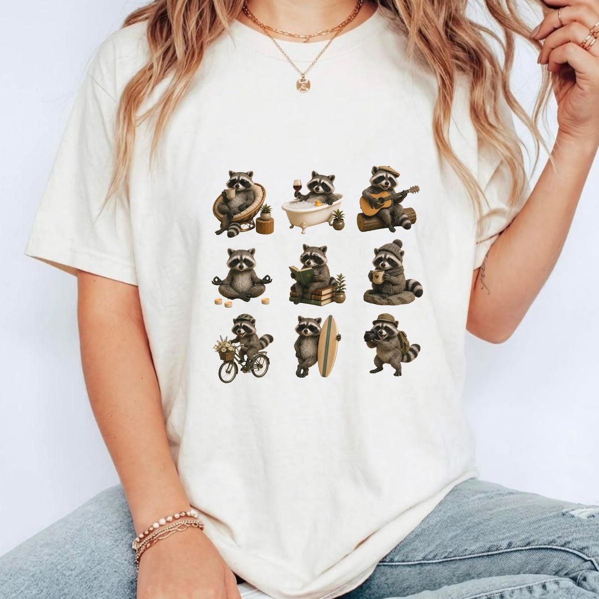 Cute Raccoon T-Shirt – Funny Raccoon Graphic Tee for Animal Lovers #BB0021